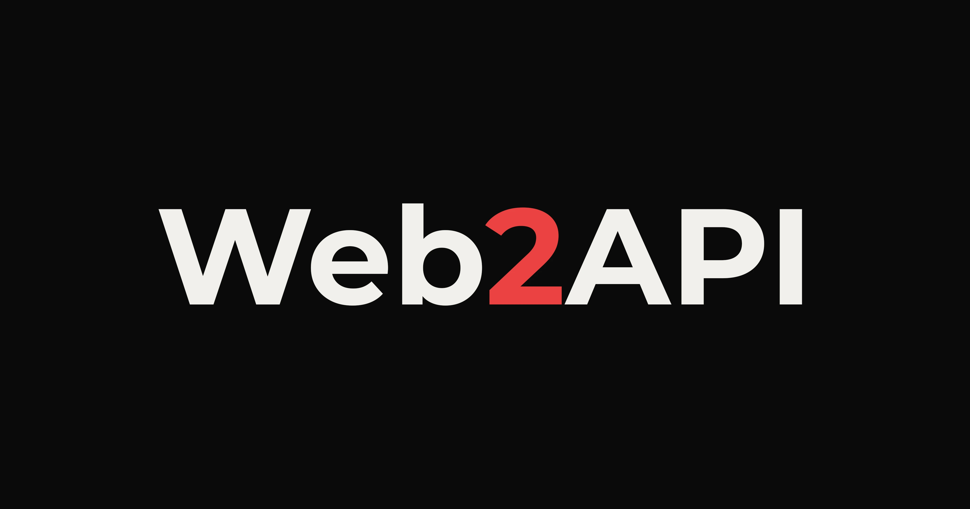 Web2API Banner